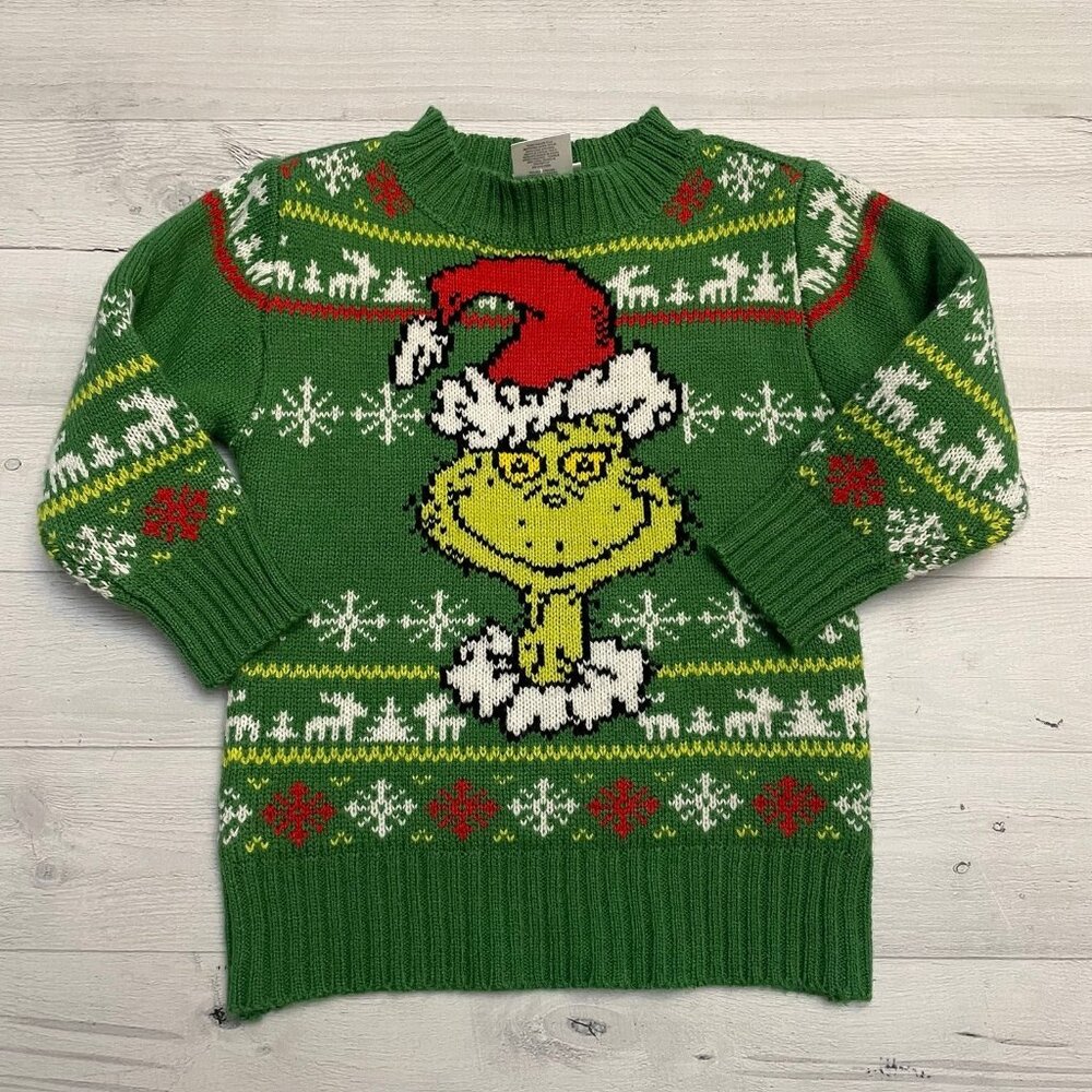 Dr. Suess the grinch kids sweater 2T‎